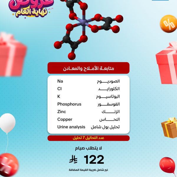 باقة متابعة الأملاح والمعادن