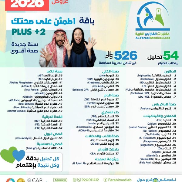 باقة اطمئن على صحتك PLUS +2