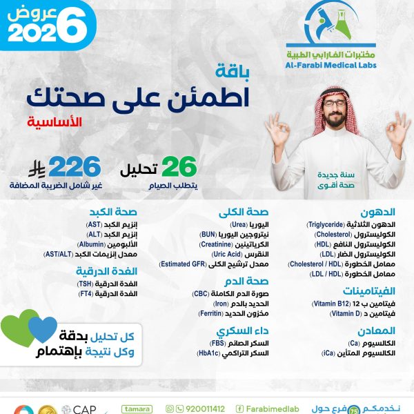 باقة اطمئن على صحتك الأساسية