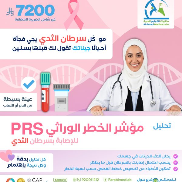 باقة مؤشر الخطر الوراثي PRS لسرطان الثدي