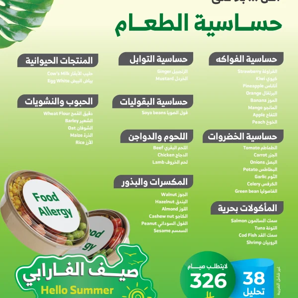 باقة حساسية الطعام