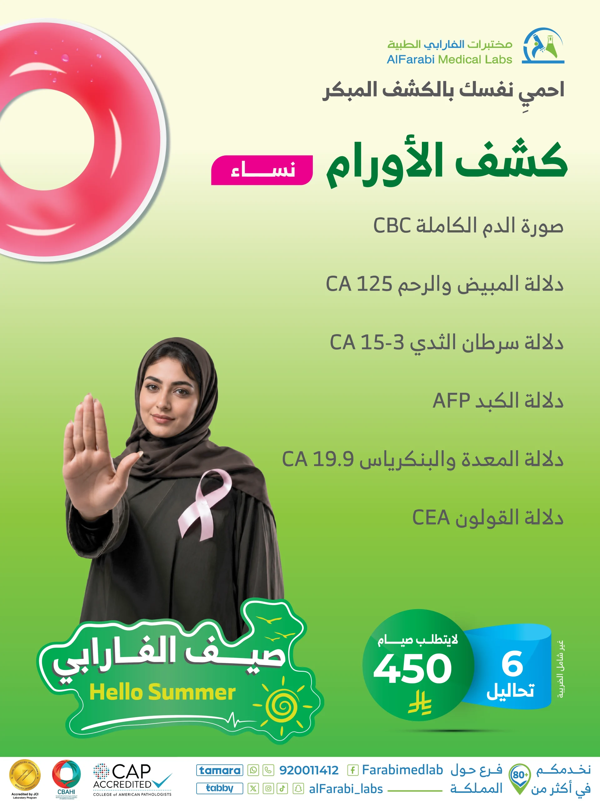 باقة كشف الأورام للنساء