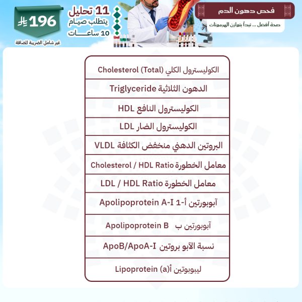 باقة فحص دهون الدم